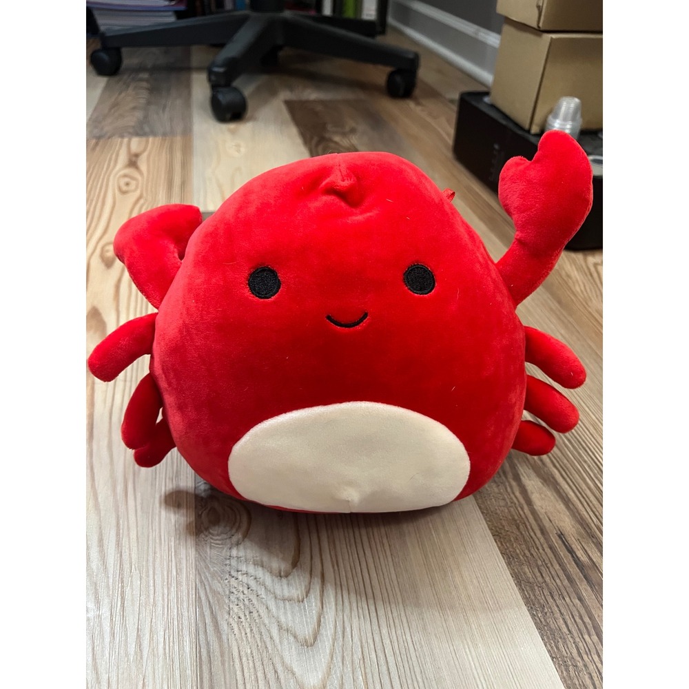 Squishmallows Carlos the Red Crab 8 Inch Plush Kellytoy NWT 2019 Squishy Kidcore